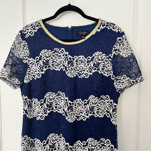 Blue Lace Dress - Picture 3 of 6